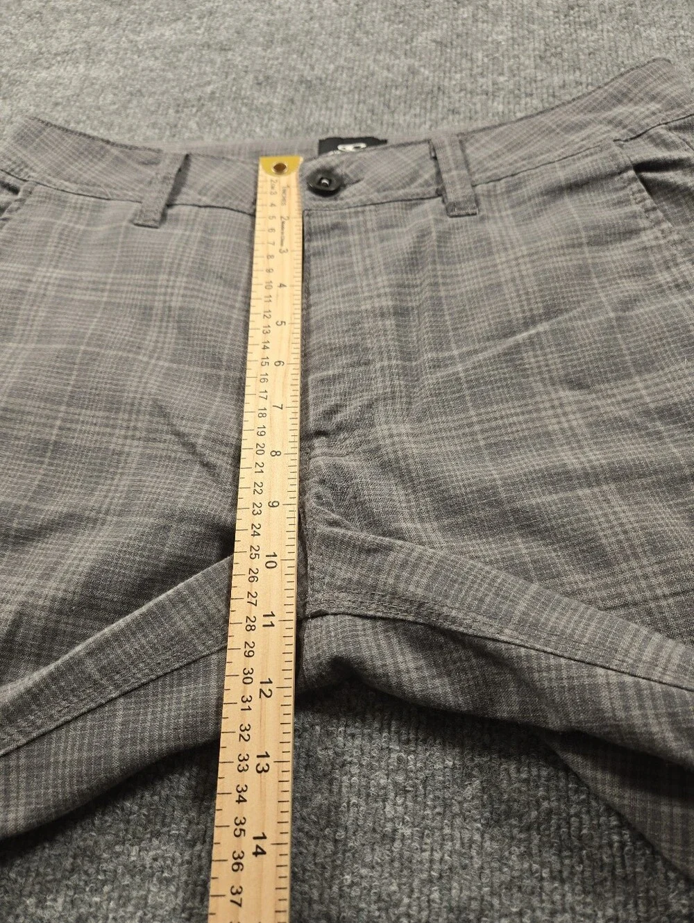 O'Neill‎ Men's Gray Plaid Standard Fit Casual Hybrid Walk Shorts Size 32